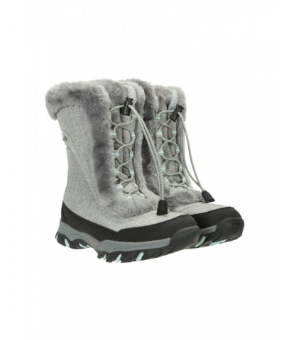 Ohio Kids Adaptive Snow Boots Light Grey $22.08 Footwear