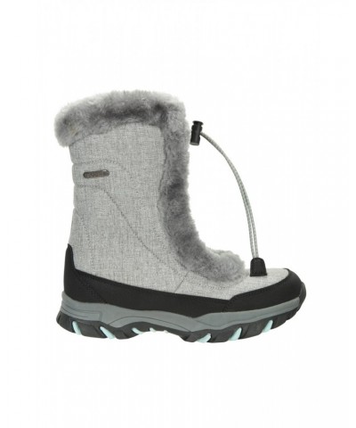 Ohio Kids Adaptive Snow Boots Light Grey $22.08 Footwear