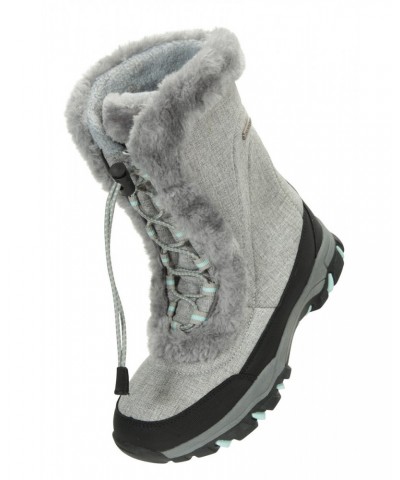 Ohio Kids Adaptive Snow Boots Light Grey $22.08 Footwear