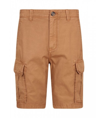 Outback Mens Washed Cargo Shorts Brown $17.10 Active