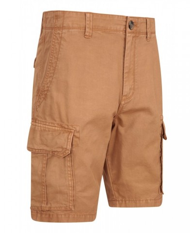 Outback Mens Washed Cargo Shorts Brown $17.10 Active