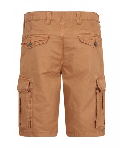 Outback Mens Washed Cargo Shorts Brown $17.10 Active