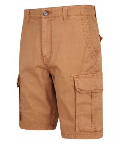 Outback Mens Washed Cargo Shorts Brown $17.10 Active