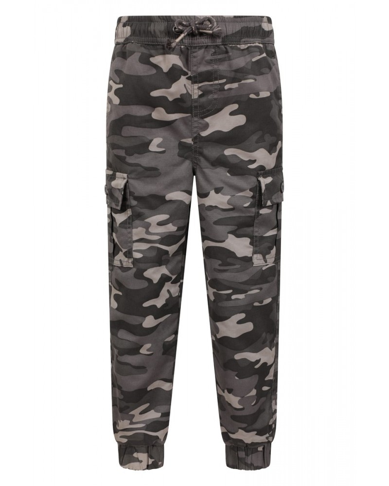 Camo Kids Stain Resistant Cargo Pants Monochrome $15.38 Pants