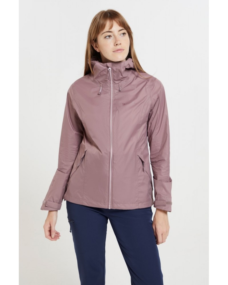 Swerve Womens Packaway Waterproof Jacket Dusky Purple $25.79 Jackets