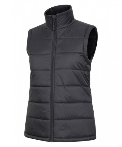 Mountain Essentials Womens Insulated Vest Black $17.39 Jackets