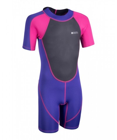 Kids Shorty 2.5/2mm Wetsuit Bright Pink $23.64 Swimwear