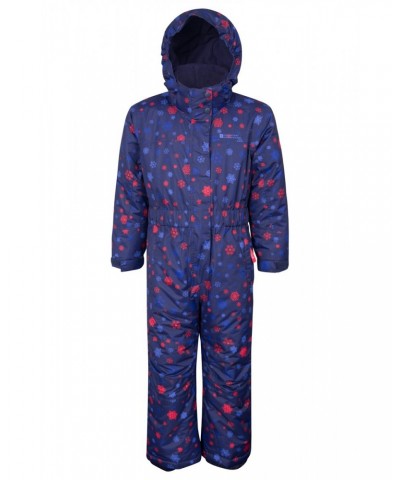 Cloud Printed Kids Waterproof All in One Snowsuit Navy $28.80 Jackets