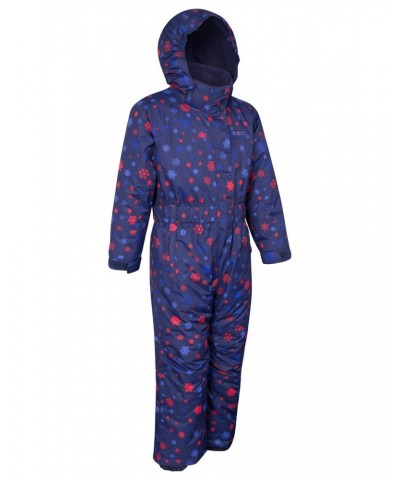 Cloud Printed Kids Waterproof All in One Snowsuit Navy $28.80 Jackets