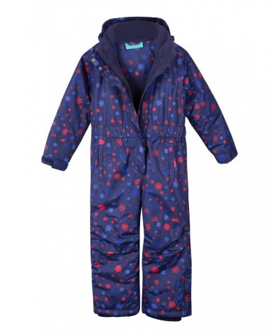 Cloud Printed Kids Waterproof All in One Snowsuit Navy $28.80 Jackets