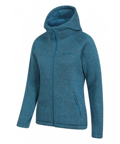 Nevis Womens Fur Lined Hoodie Dark Teal $26.95 Tops