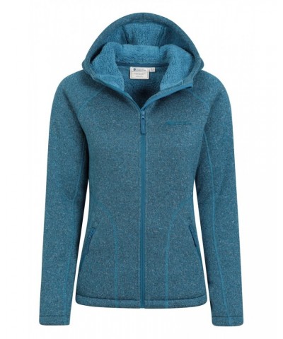 Nevis Womens Fur Lined Hoodie Dark Teal $26.95 Tops