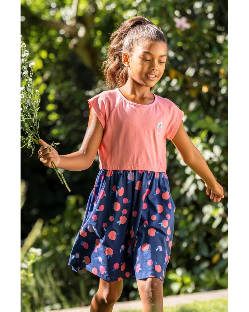 Penelope Kids Organic Dress Peach $17.69 Dresses & Skirts