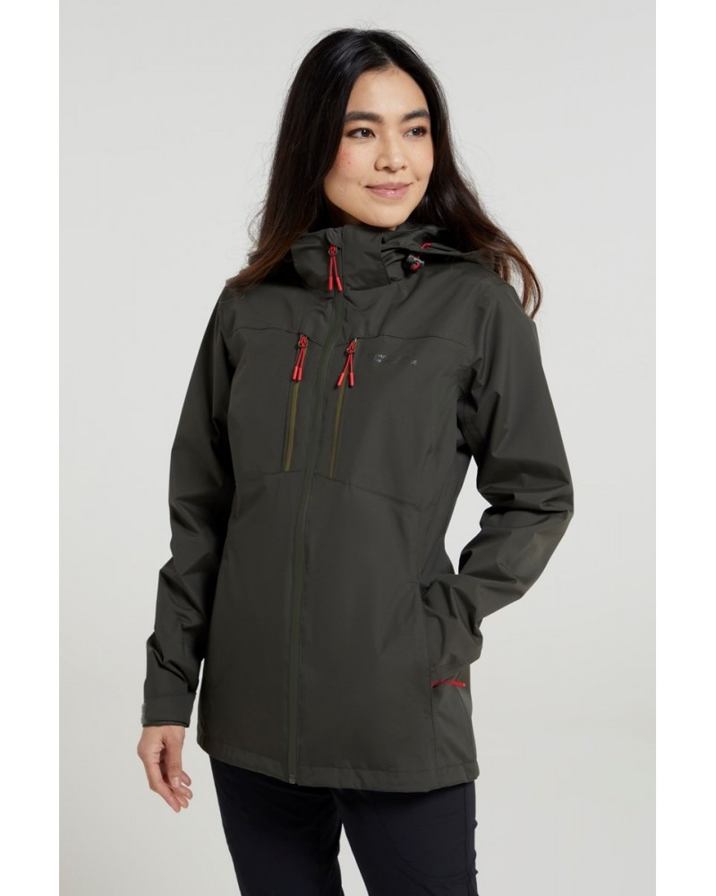 Rainforest II Extreme Womens Waterproof Jacket Khaki $30.60 Jackets