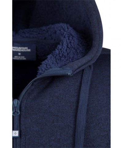 Nevis Mens Fleece Lined Hoodie Navy $16.72 Tops