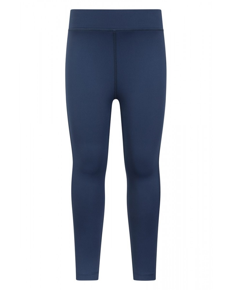 Flick Flack Soft Touch Kids Leggings Navy $15.92 Active