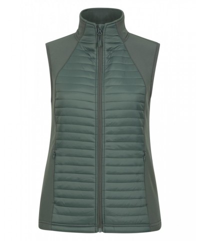 London Womens Insulated Softshell Vest Khaki $14.52 Jackets