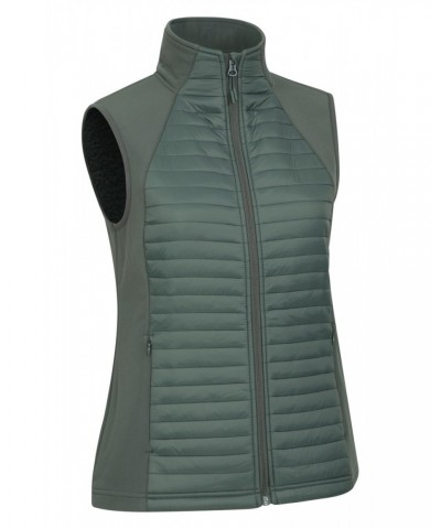 London Womens Insulated Softshell Vest Khaki $14.52 Jackets