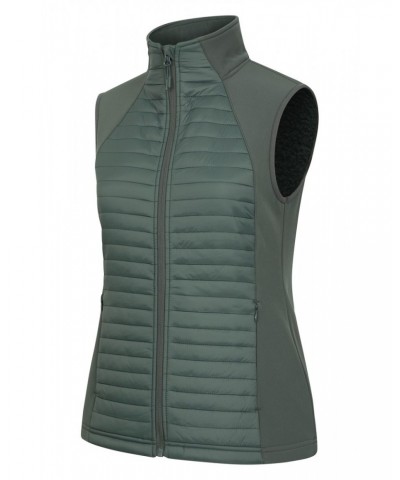 London Womens Insulated Softshell Vest Khaki $14.52 Jackets