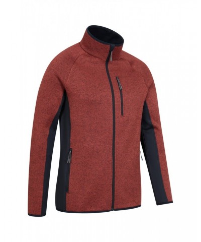 Treston Mens Full-Zip Fleece Jacket Dark Red $28.08 Fleece