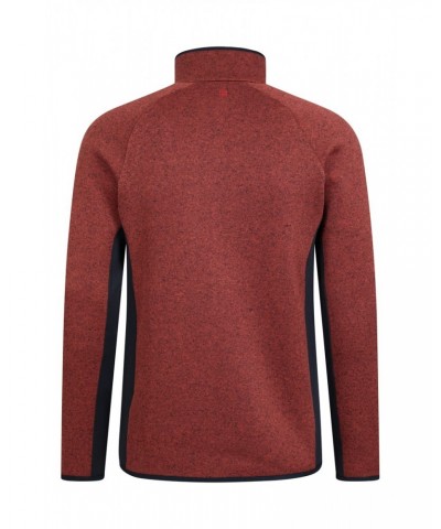 Treston Mens Full-Zip Fleece Jacket Dark Red $28.08 Fleece