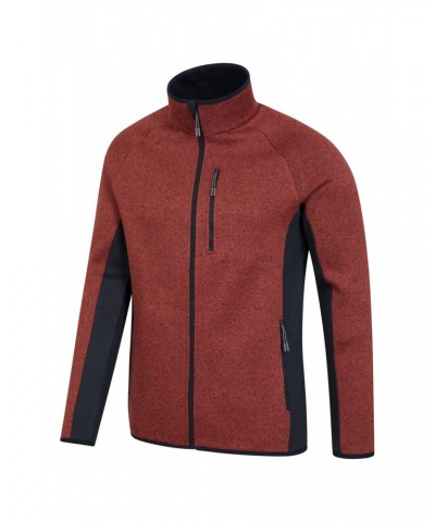 Treston Mens Full-Zip Fleece Jacket Dark Red $28.08 Fleece