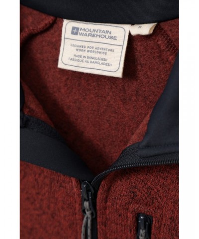 Treston Mens Full-Zip Fleece Jacket Dark Red $28.08 Fleece