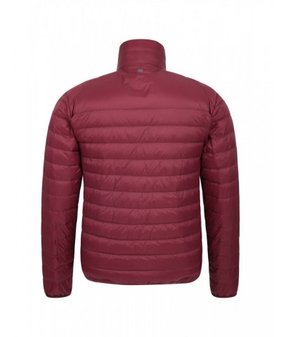 Featherweight Down Mens Jacket Dark Red $29.40 Jackets