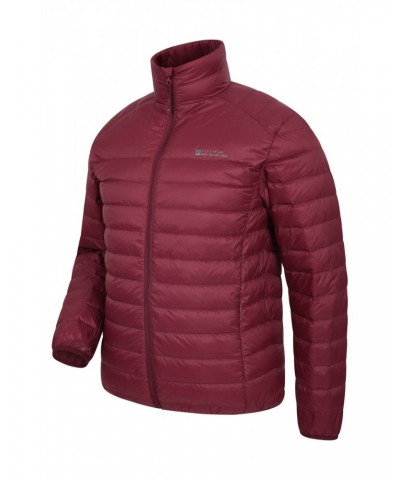 Featherweight Down Mens Jacket Dark Red $29.40 Jackets