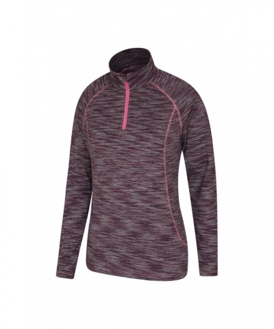 Bend And Stretch Womens Half-Zip Midlayer Bright Pink $18.80 Active