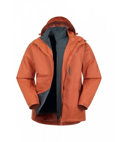 Bracken Extreme 3 in 1 Mens Waterproof Jacket Burnt Orange $69.00 Jackets