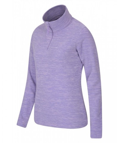 Snowdon Melange Womens Half-Zip Fleece Lilac $14.49 Fleece