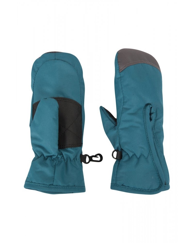 Kids Snow Mittens Petrol $10.79 Ski