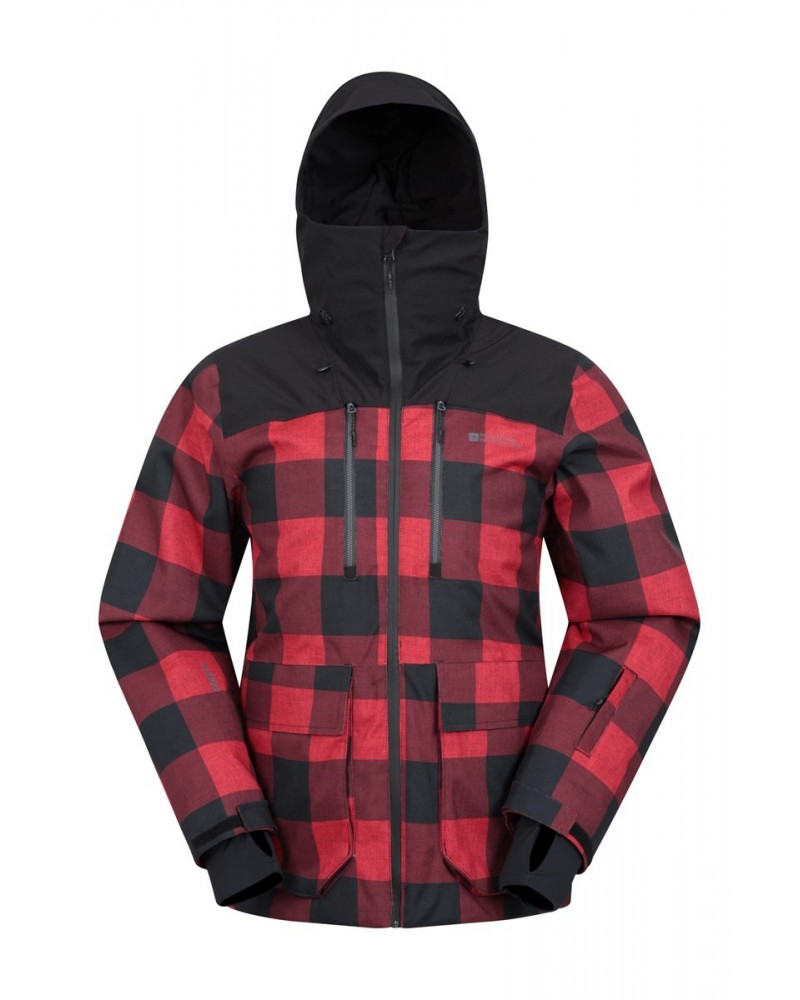 Drayton Mens Waterproof Ski Jacket Red $42.90 Jackets