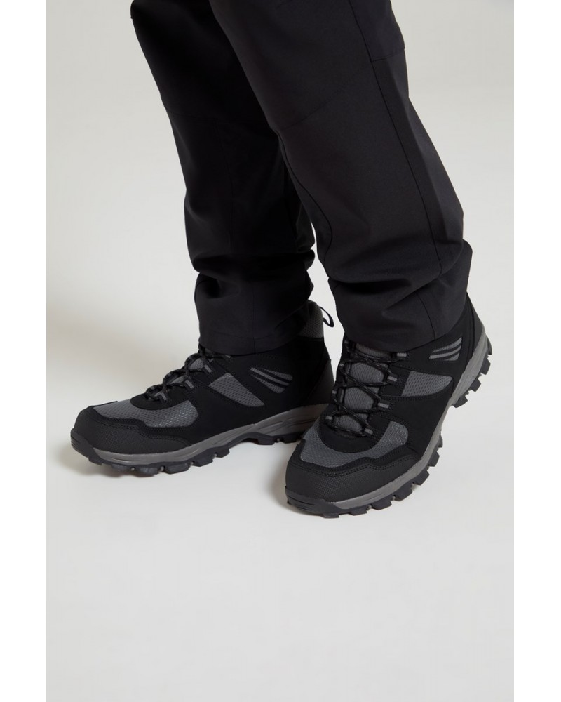 Mcleod Wide Fit Hiking Boots Black $31.26 Footwear