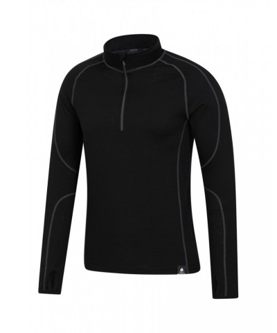 Asgard III Mens Merino Thermal Top Jet Black $20.39 Thermals