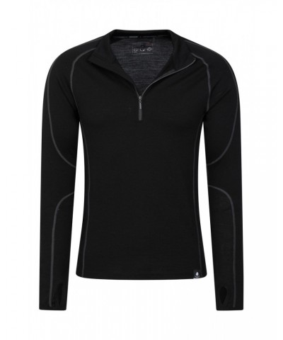 Asgard III Mens Merino Thermal Top Jet Black $20.39 Thermals