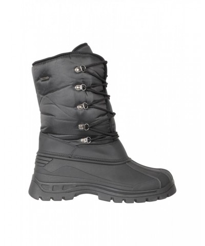 Plough Mens Snow Boots Black $24.43 Footwear