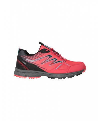 Enhance Mens Waterproof Trail Runner Sneakers Dark Red $33.14 Active