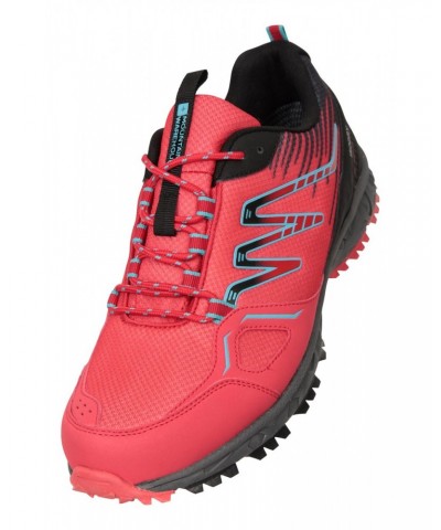 Enhance Mens Waterproof Trail Runner Sneakers Dark Red $33.14 Active