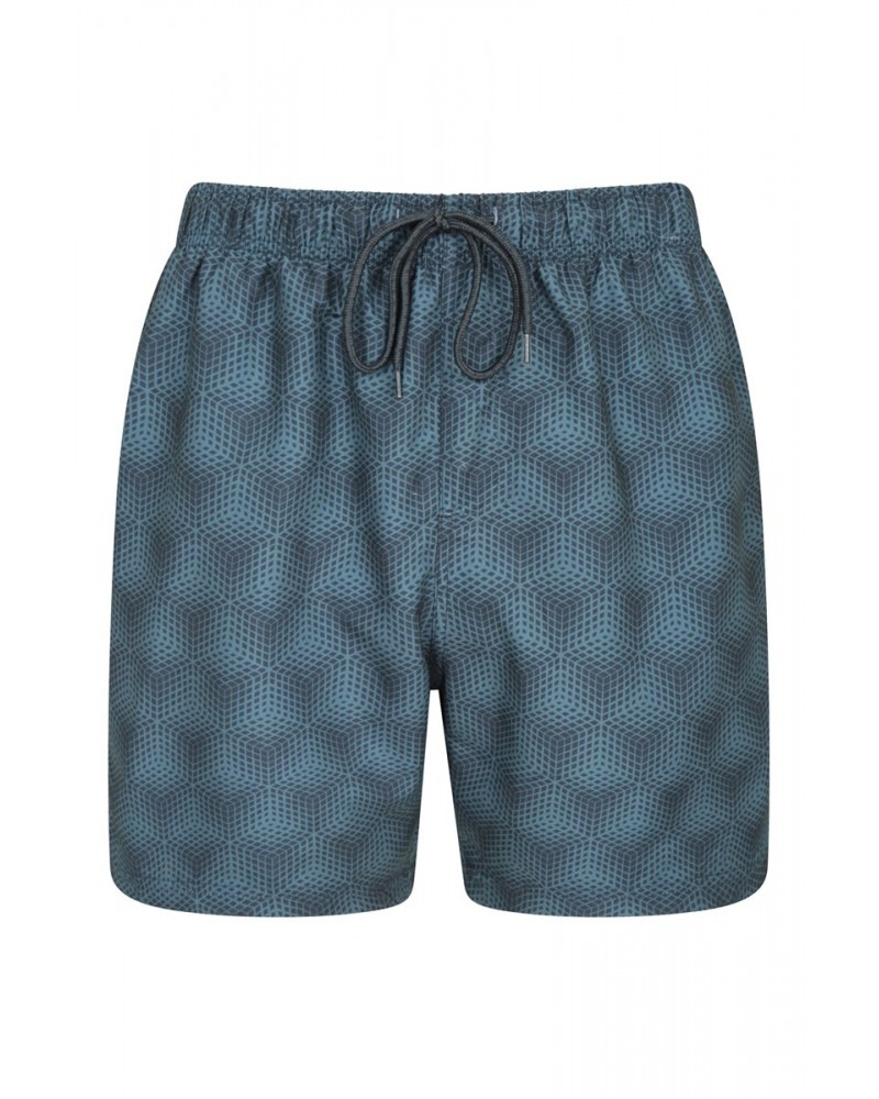 Aruba Printed Mens Swim Shorts Dark Grey $14.99 Pants