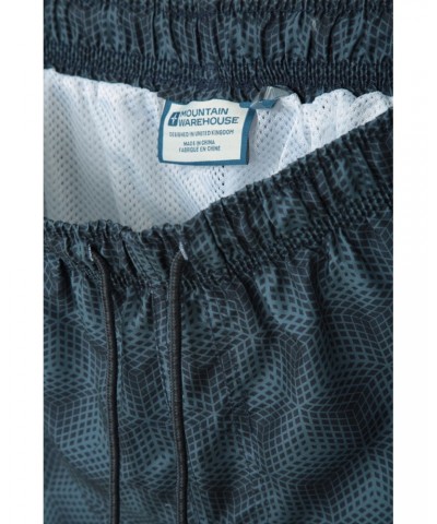 Aruba Printed Mens Swim Shorts Dark Grey $14.99 Pants