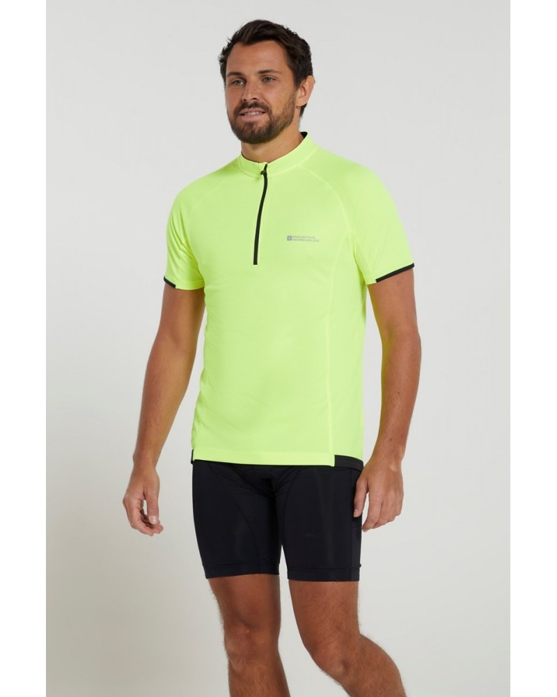 Cycle Short Sleeve Mens T-Shirt Yellow $16.52 Active