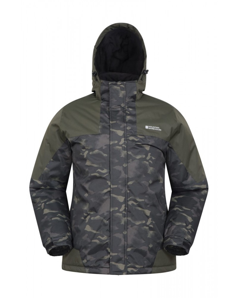 Shadow II Mens Printed Ski Jacket Khaki $35.09 Jackets