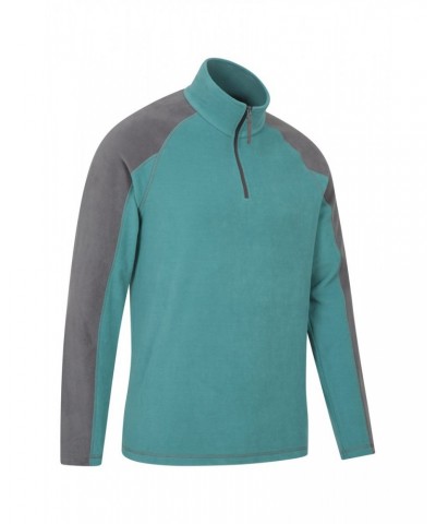 Ashbourne Mens Half-Zip Fleece Light Teal $14.24 Fleece