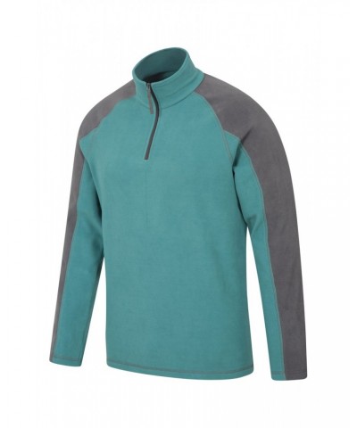 Ashbourne Mens Half-Zip Fleece Light Teal $14.24 Fleece