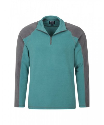 Ashbourne Mens Half-Zip Fleece Light Teal $14.24 Fleece