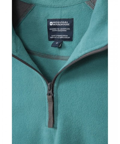 Ashbourne Mens Half-Zip Fleece Light Teal $14.24 Fleece