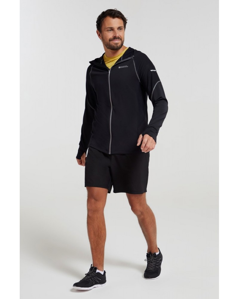 Control II Mens Running Hoodie Black $22.79 Active