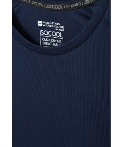 Quick Dry Womens Long Sleeve Top Navy $14.30 Active